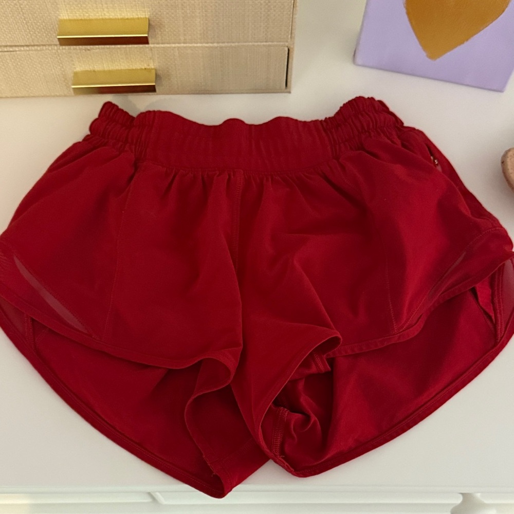 lululemon athletica Red Athletic Shorts